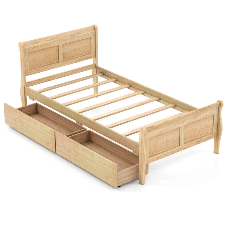 Luna Storage Platform Bed view 1