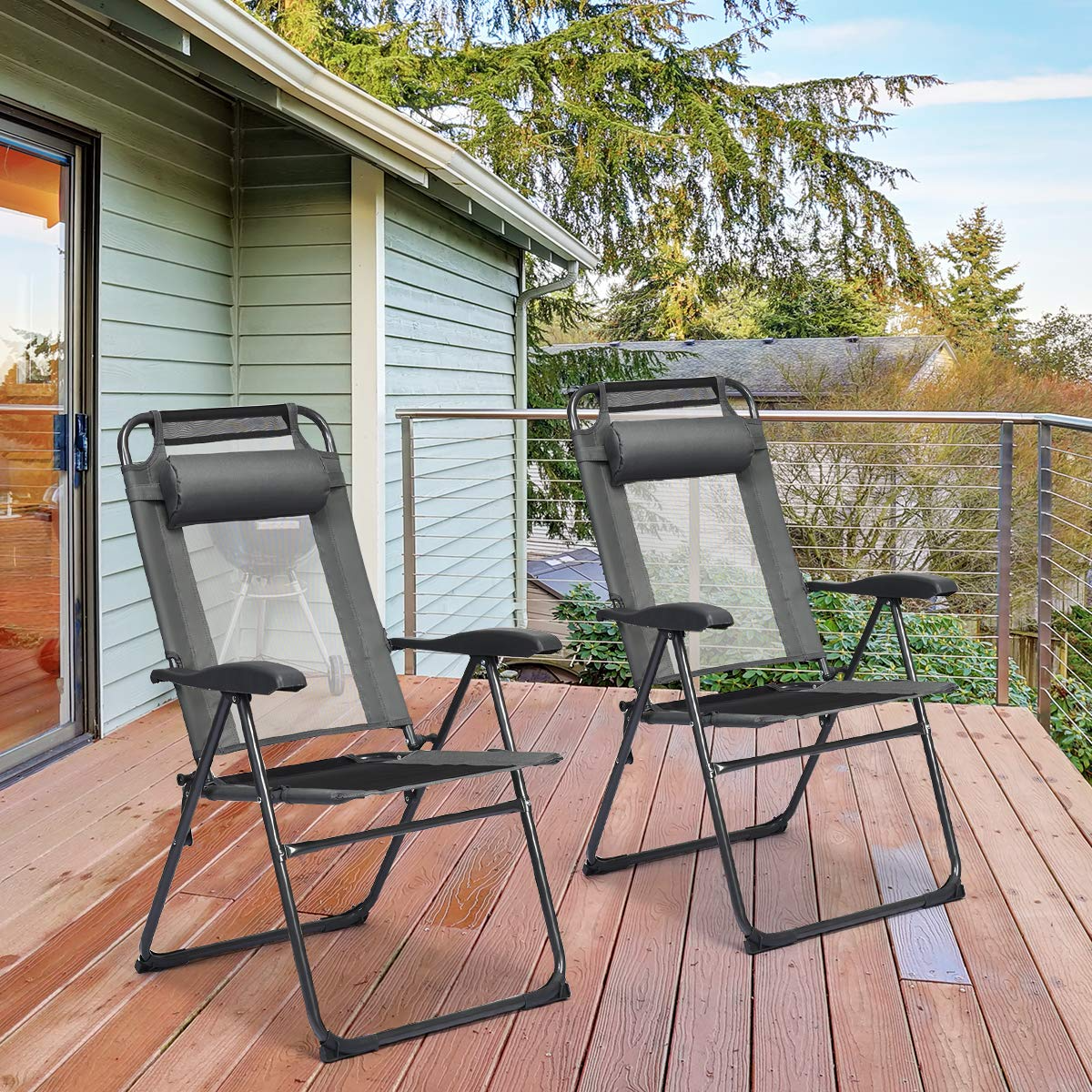 Oceana Folding Patio Dining Set view 2