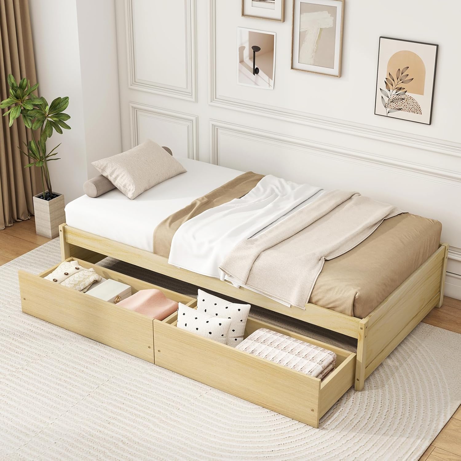Willow Storage Platform Bed view 5