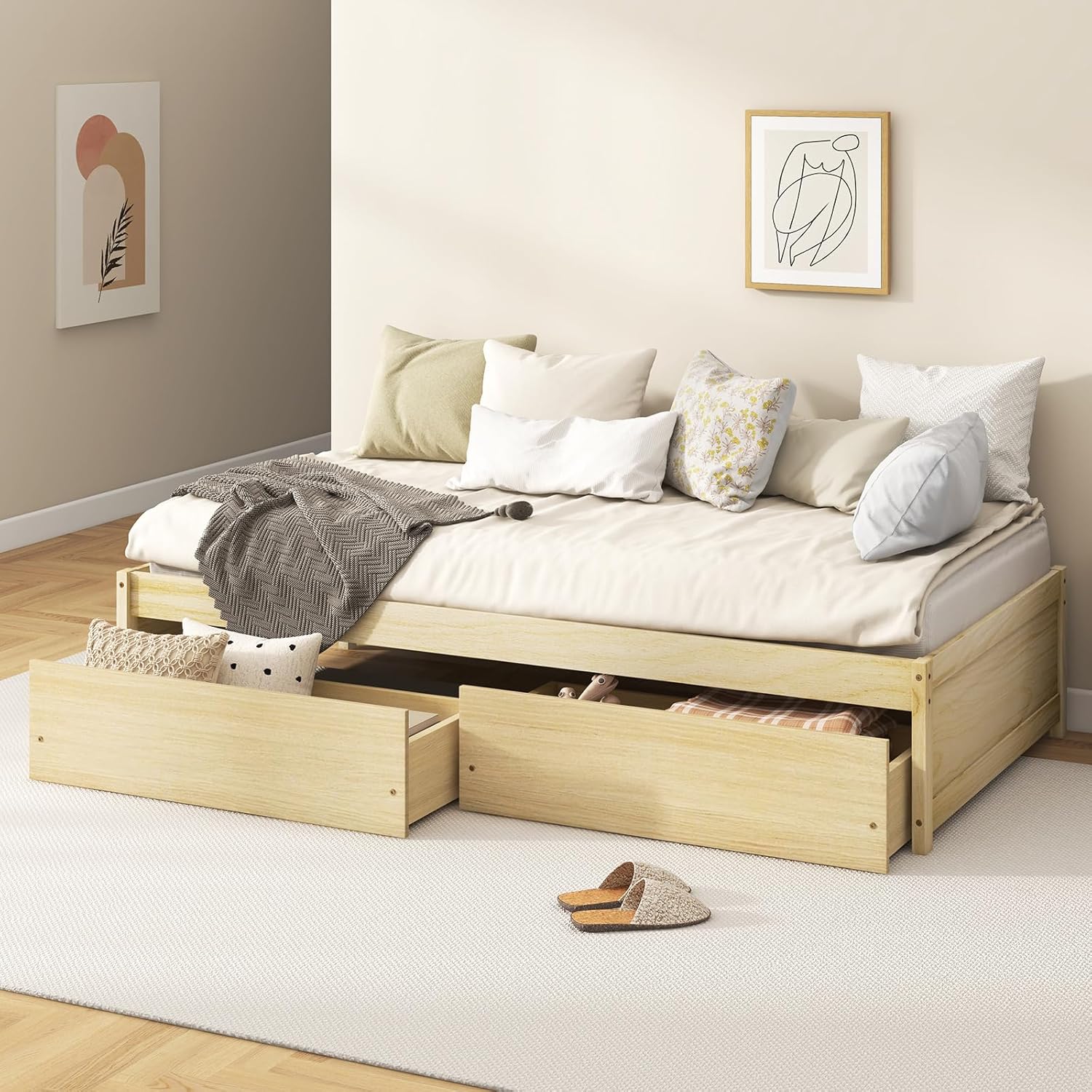 Willow Storage Platform Bed view 6