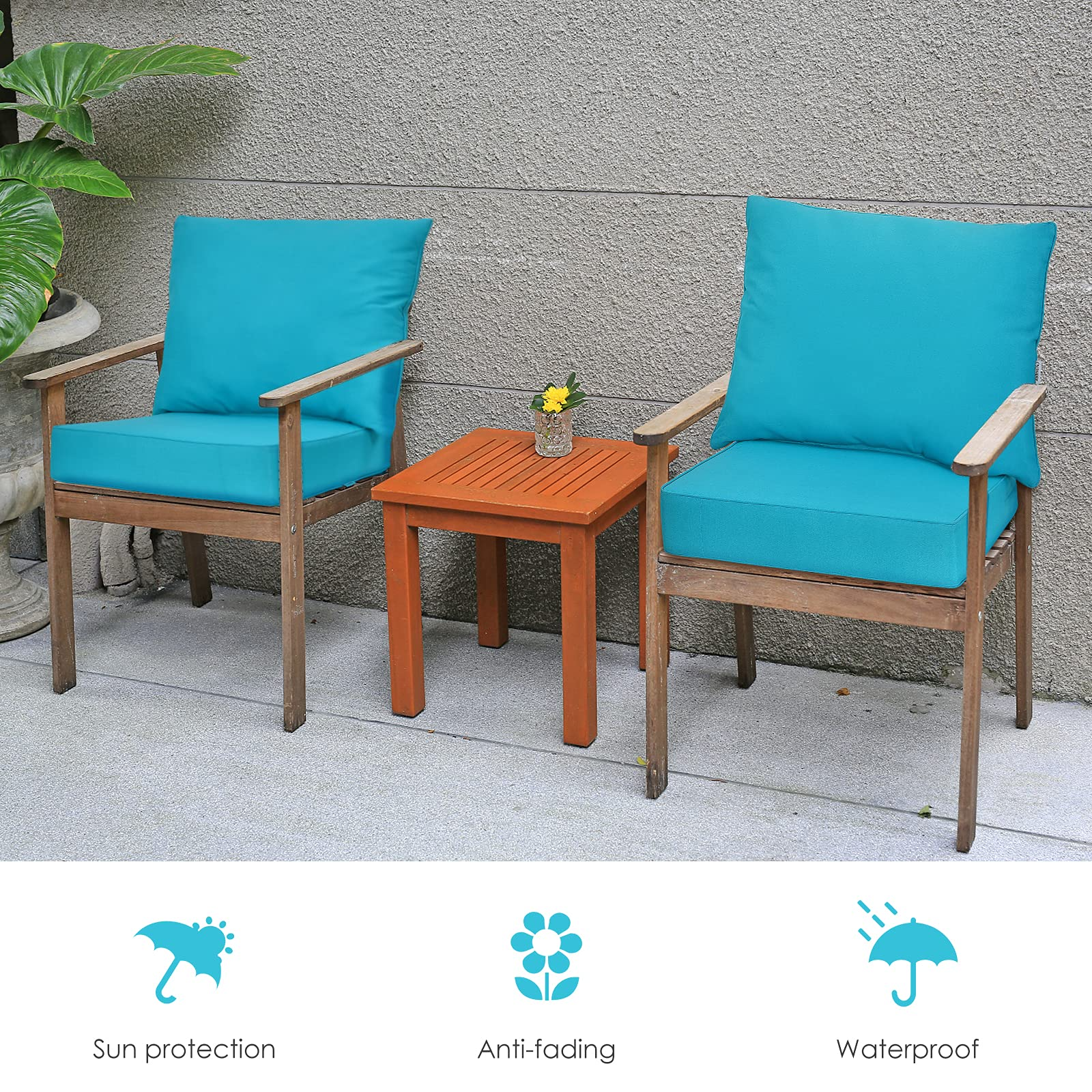 Oceana Deep-Seat Patio Cushion Set view 4