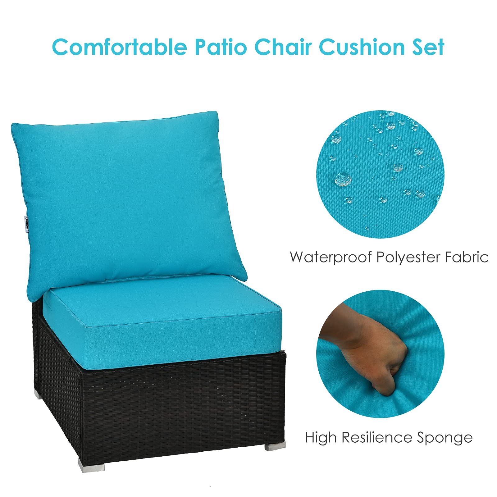 Oceana Deep-Seat Patio Cushion Set view 5