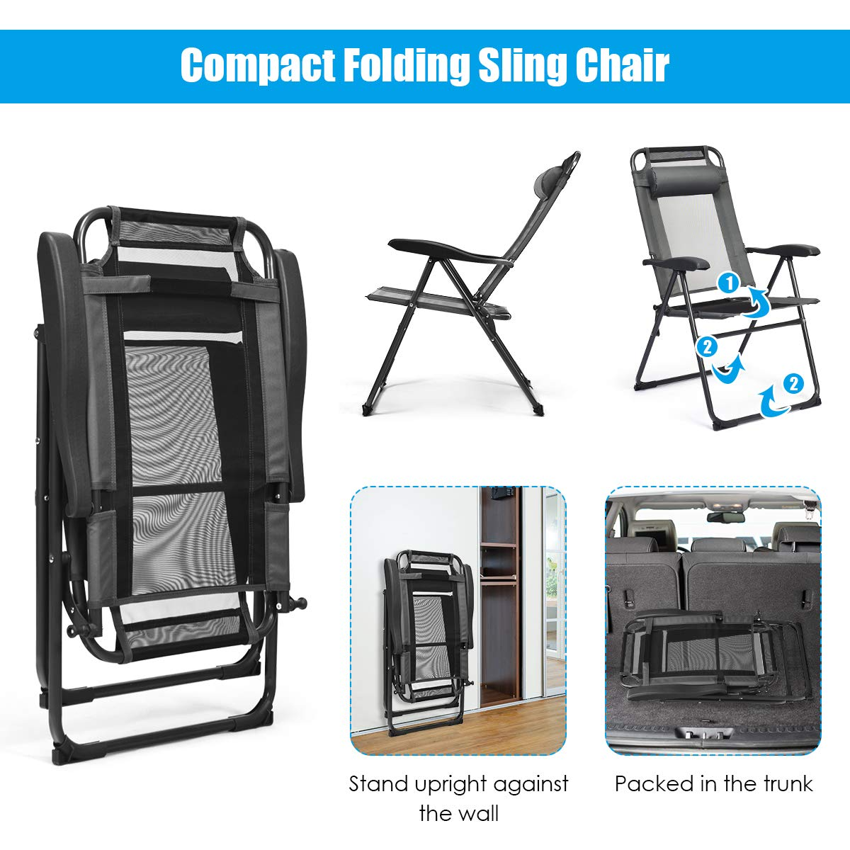Oceana Folding Patio Dining Set view 5
