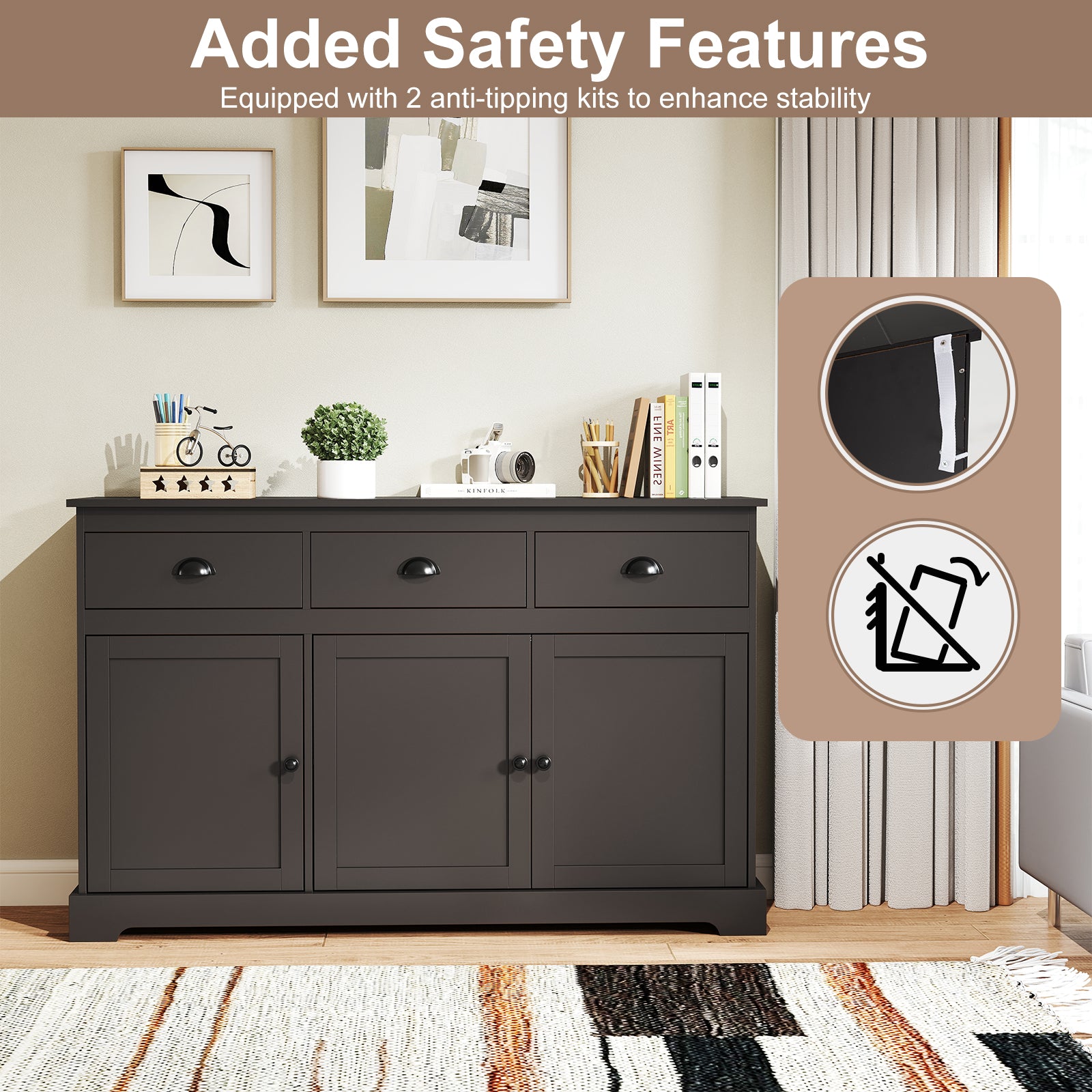 Finley Storage Sideboard Cabinet view 5