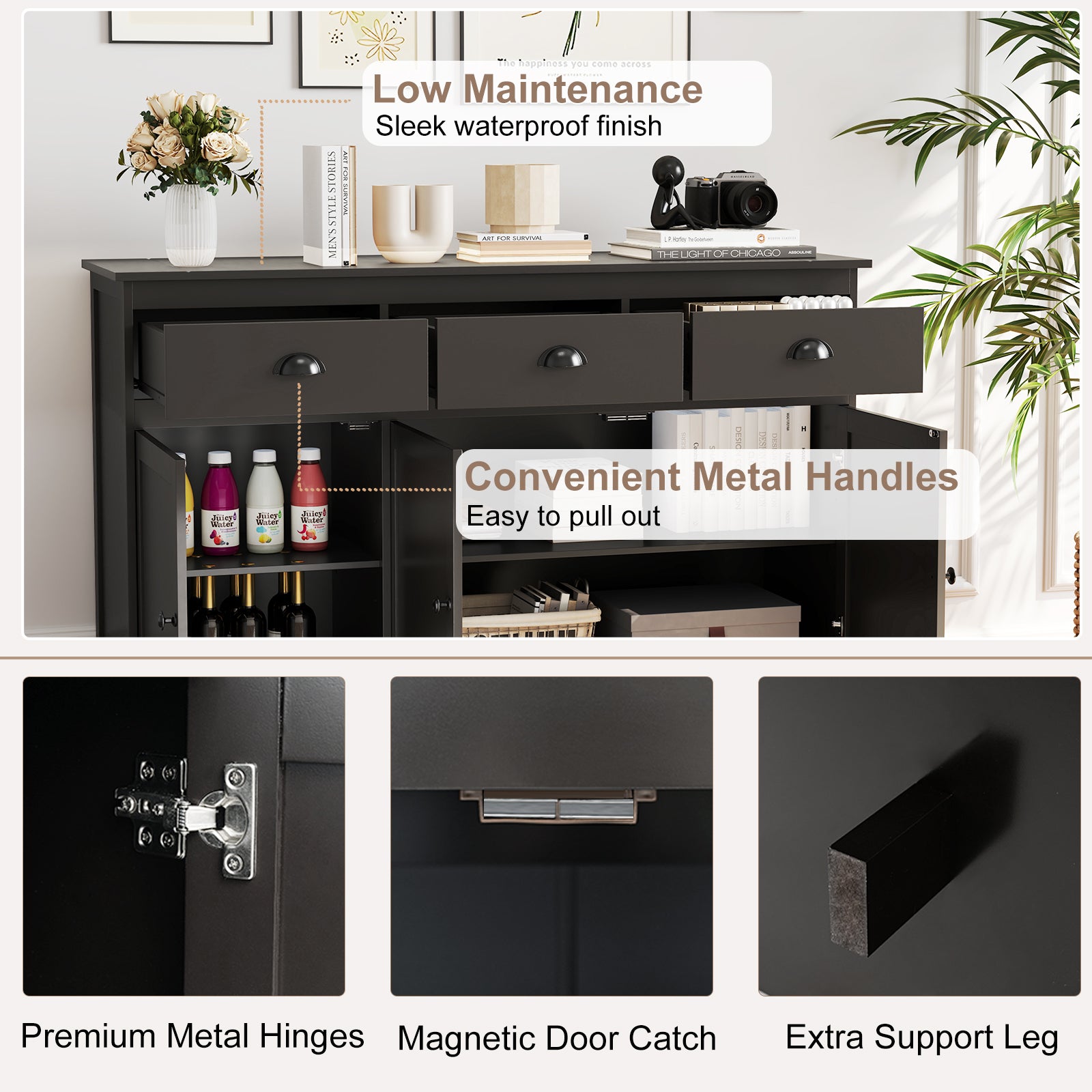 Finley Storage Sideboard Cabinet view 6