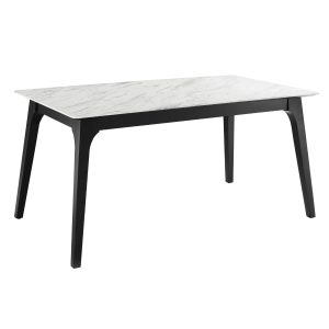 Juxtapose 63″ Rectangular Performance Artificial Marble Dining Table
