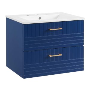Daybreak Wall-Mount Bathroom Vanity Basin Included