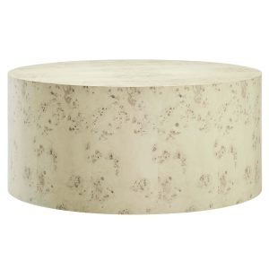 Cosmos 35″ Round Burl Wood Coffee Table