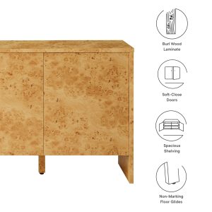 Hudson 60″ Burl Wood Sideboard