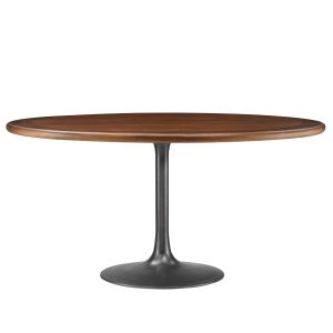 Lippa 60″ Round Pedestal Solid Wood Dining Table