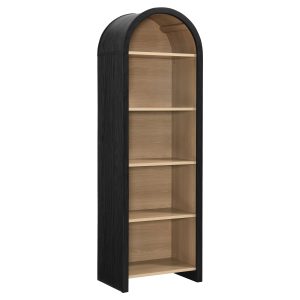 Evie Arched Narrow Bookcase Display Cabinet