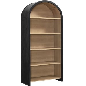 Evie Arched Wide Bookcase Display Cabinet