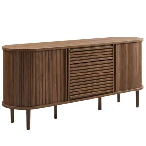 Harlan 67″ Fluted Oval Sideboard Cabinet