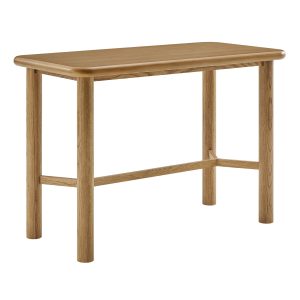 Alvia Rectangular 60″ Oak Wood Bar Table