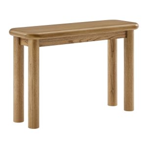 Alvia Oak Wood Console Table