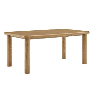 Alvia 72″ Rectangular Oak Wood Dining Table