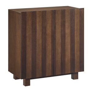 Kline 2-Door Striped Accent Cabinet