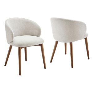 Anelle Upholstered Fabric Dining Chairs Set of 2