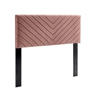 Alyson Angular Channel Tufted Performance Velvet Headboard