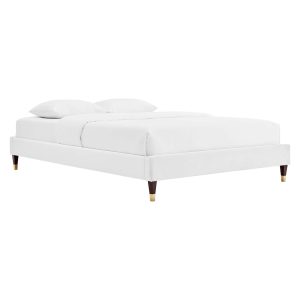 Harlow Performance Velvet Platform Bed Frame