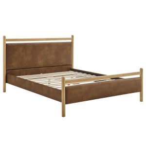 Ginny Vegan Leather Platform Bed Frame