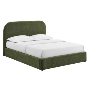 Keynote Fabric Upholstered Storage Platform Bed Frame