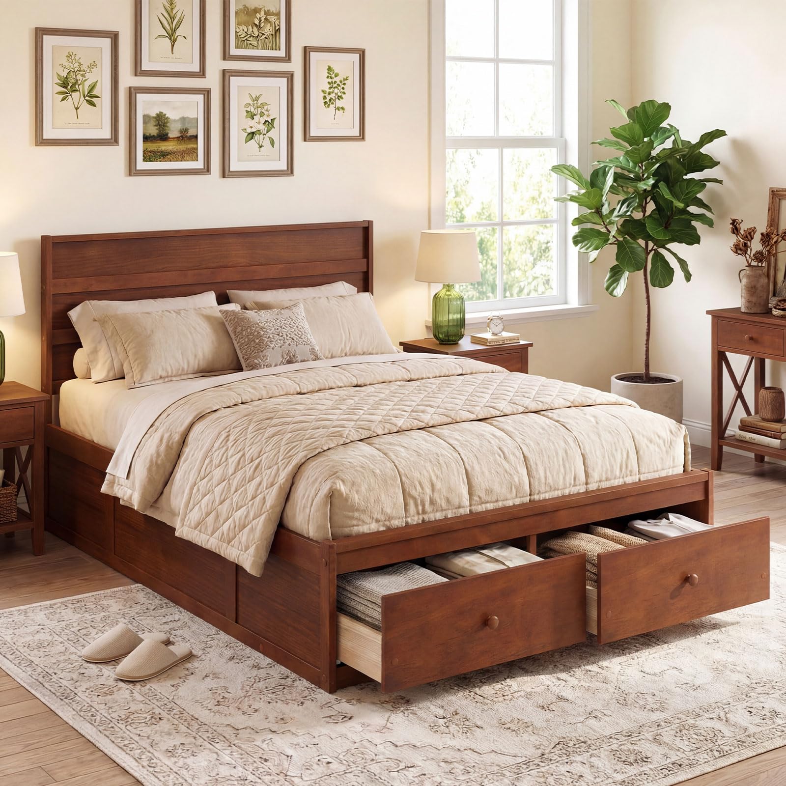 Isla Storage Platform Bed view 1