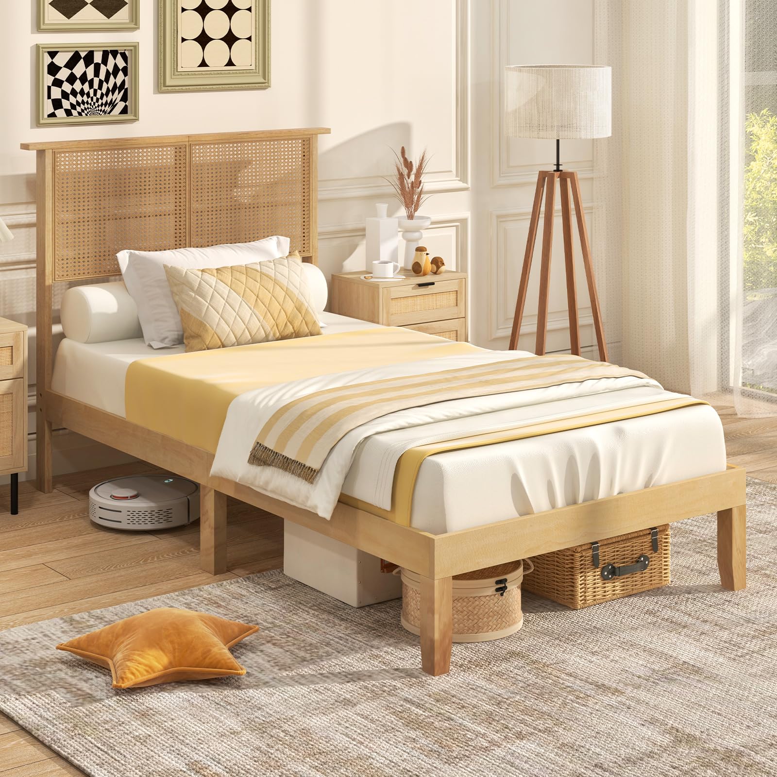 Daphne Woven Platform Bed view 1
