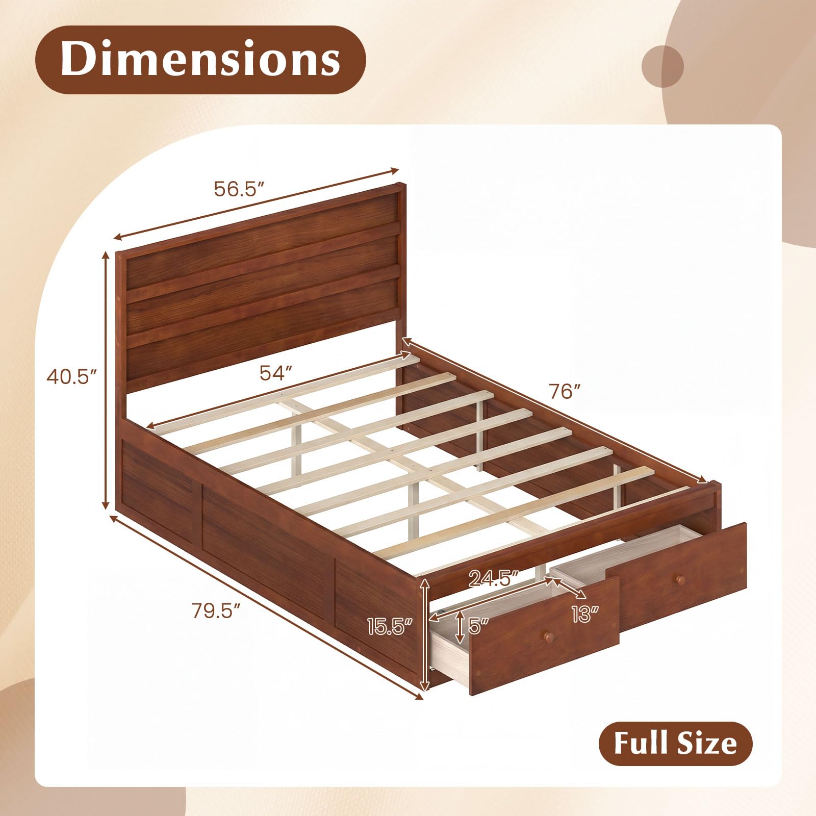 Isla Storage Platform Bed view 2