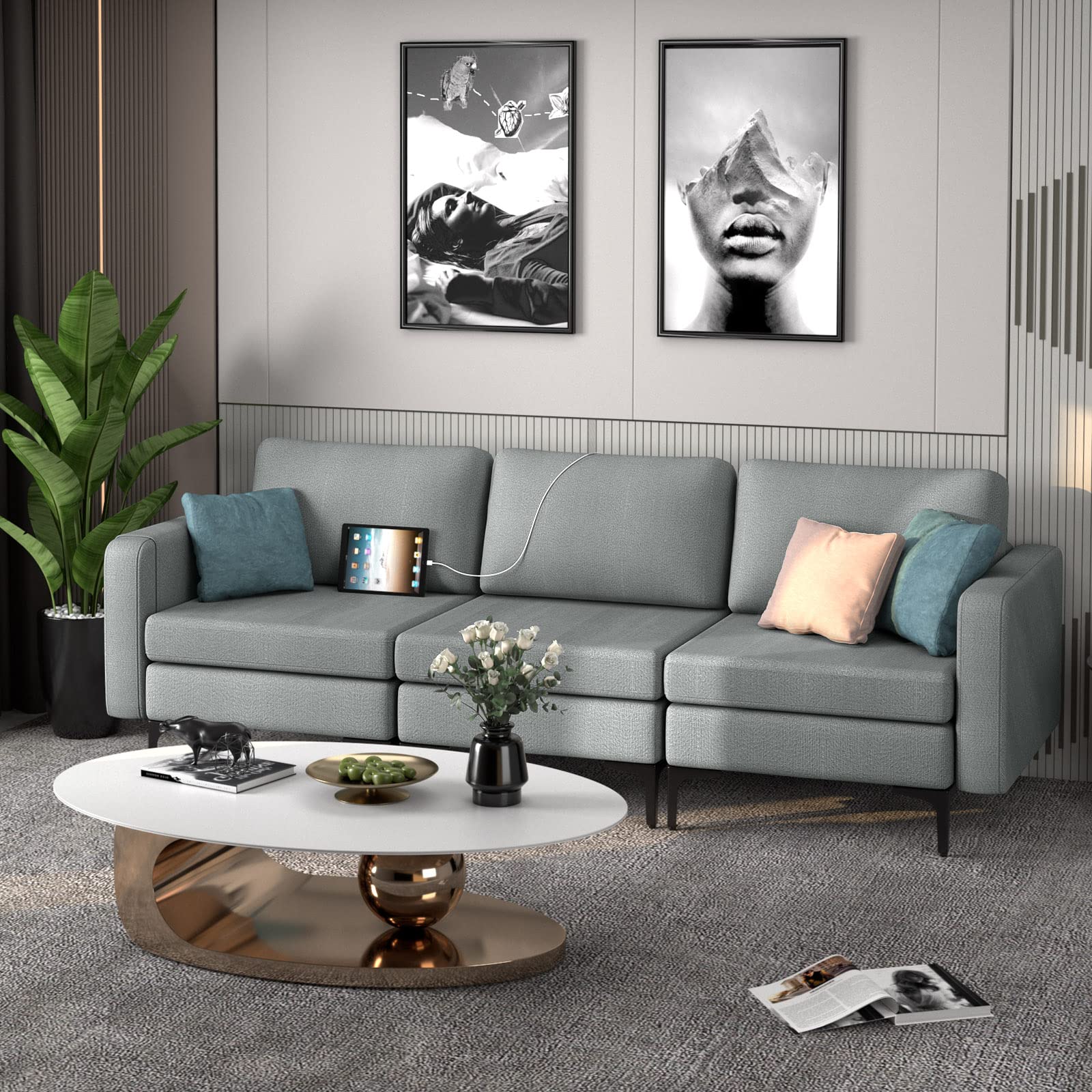 Rowan Modular Sleeper Sectional Sofa view 2