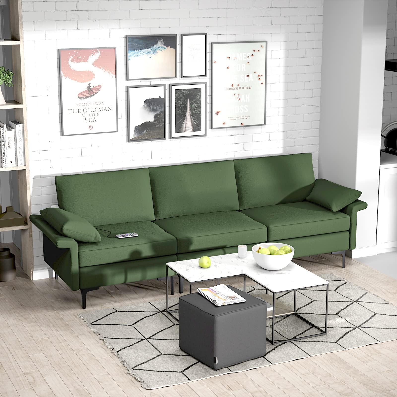 Arden Convertible Sleeper Sectional Sofa view 2