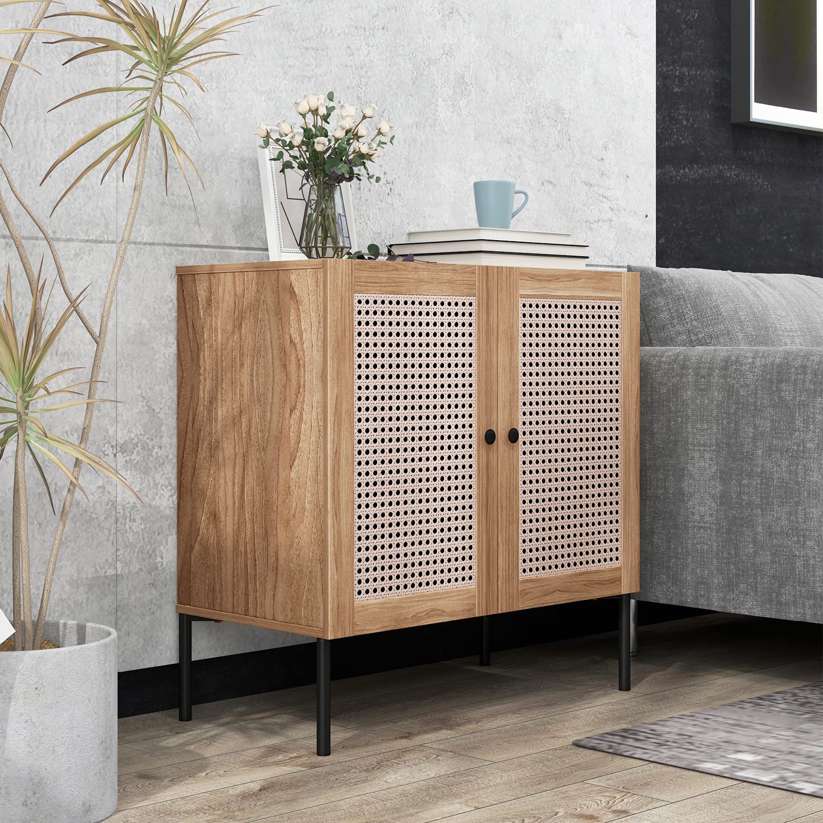 Orson Storage Woven Sideboard Cabinet view 2