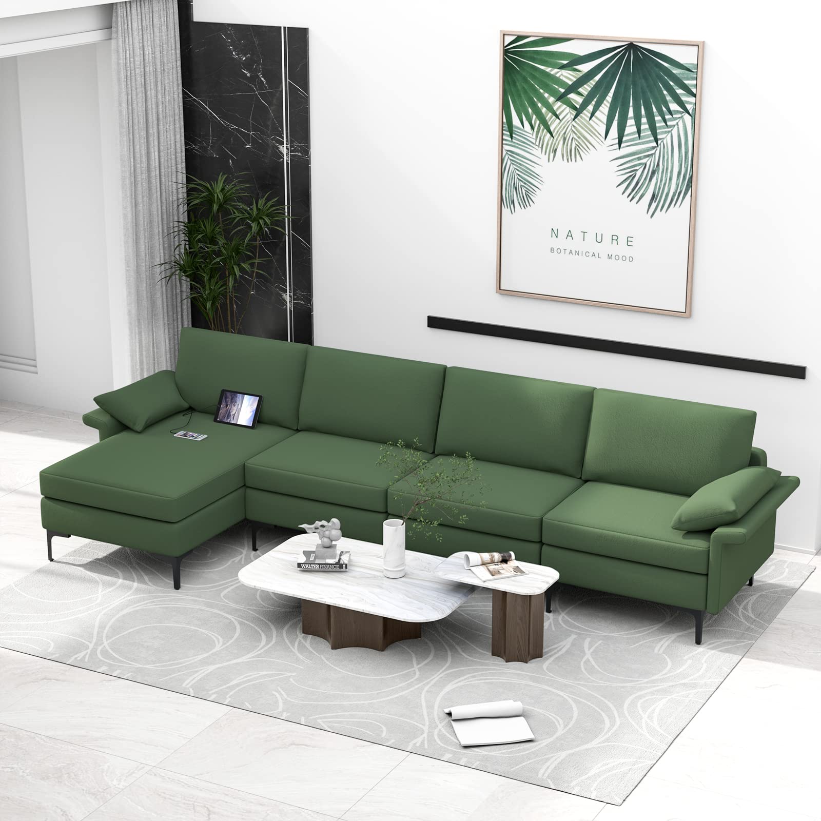 Camden Convertible Sleeper Sectional Sofa view 2