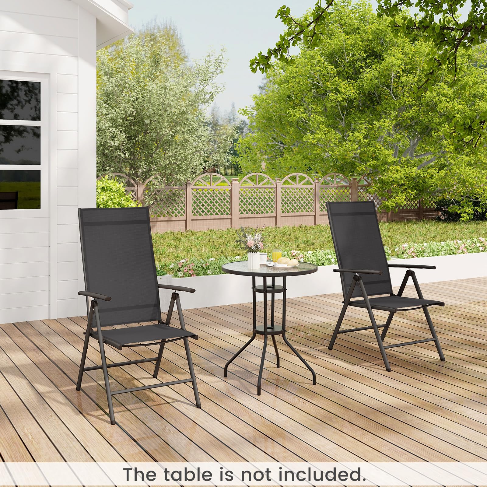 Palma Adjustable Folding Patio Chair Set view 2