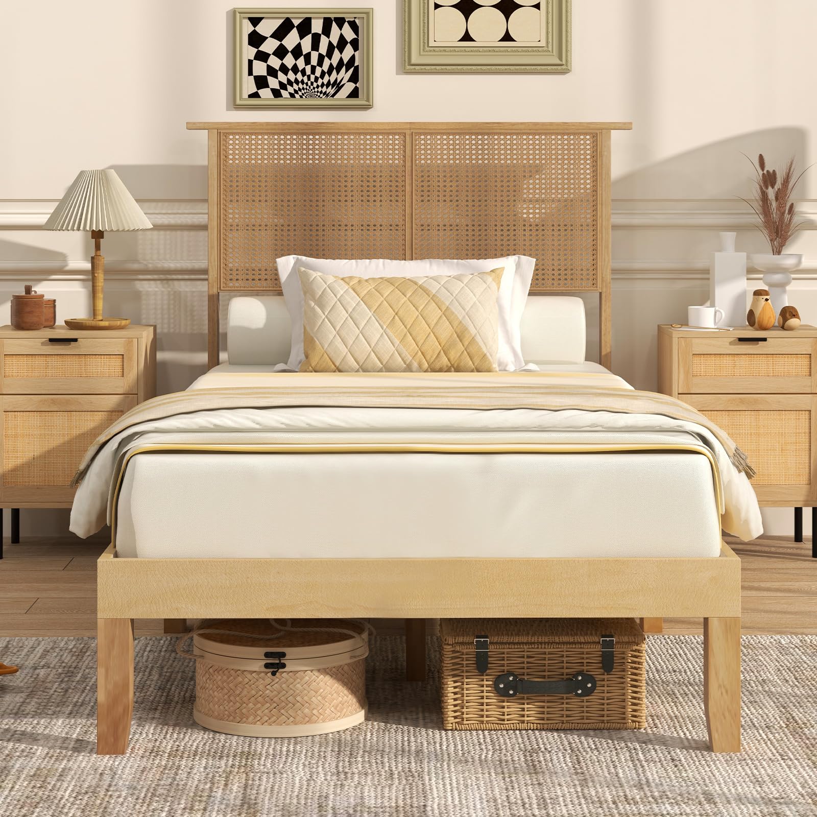 Daphne Woven Platform Bed view 3
