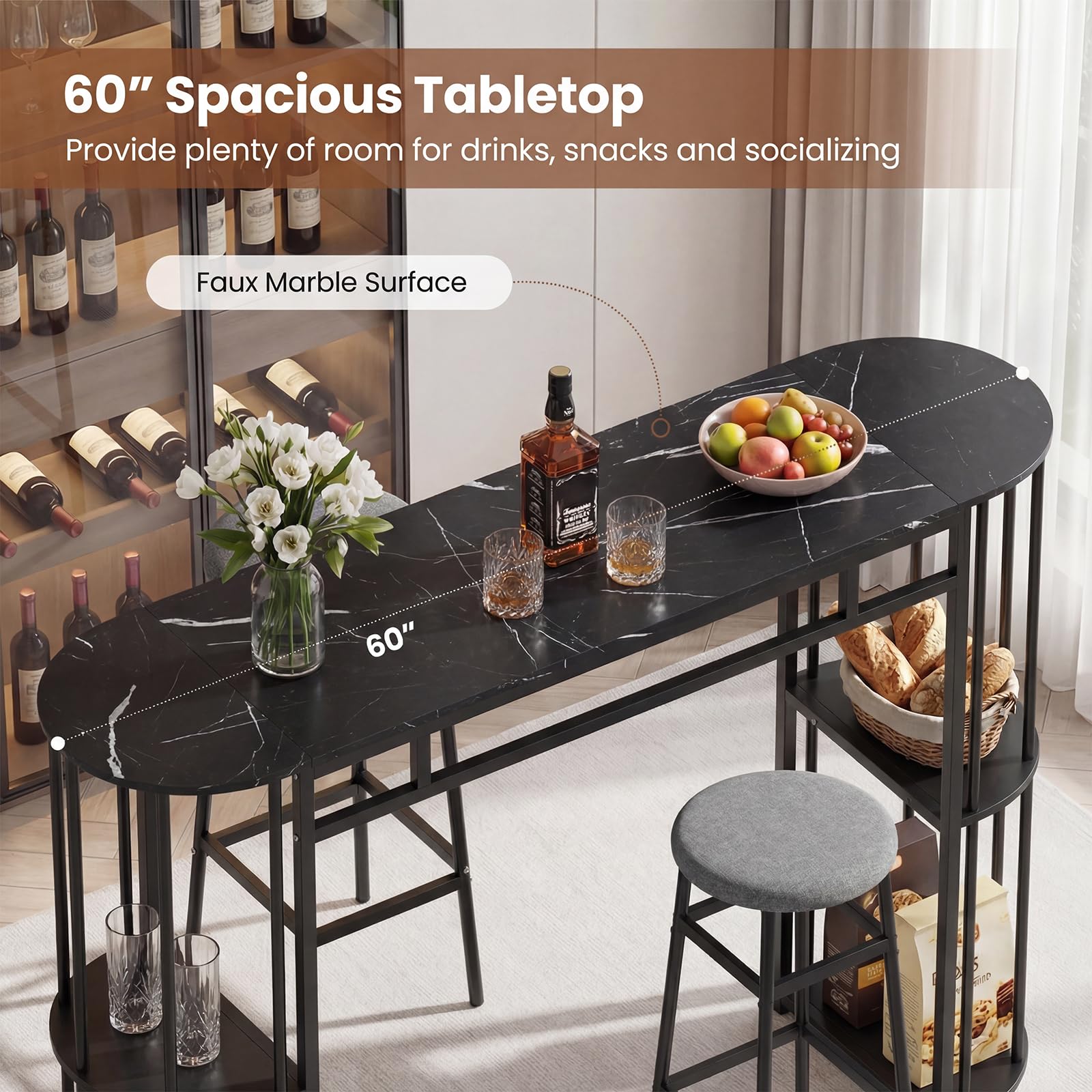 Nolan 3-Piece Dining Set view 4