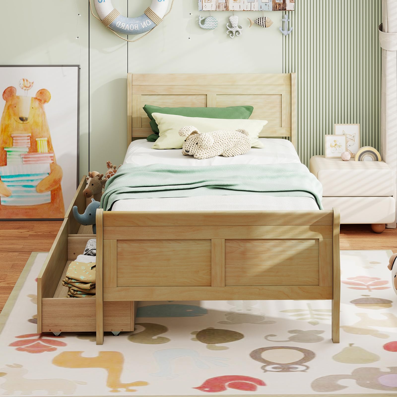 Luna Storage Platform Bed view 4