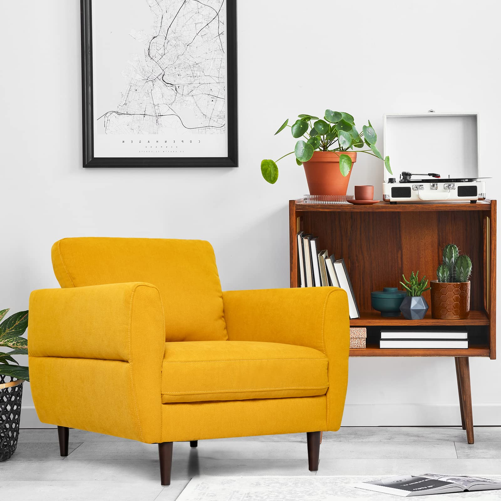 Caspian Upholstered Lounge Chair view 3
