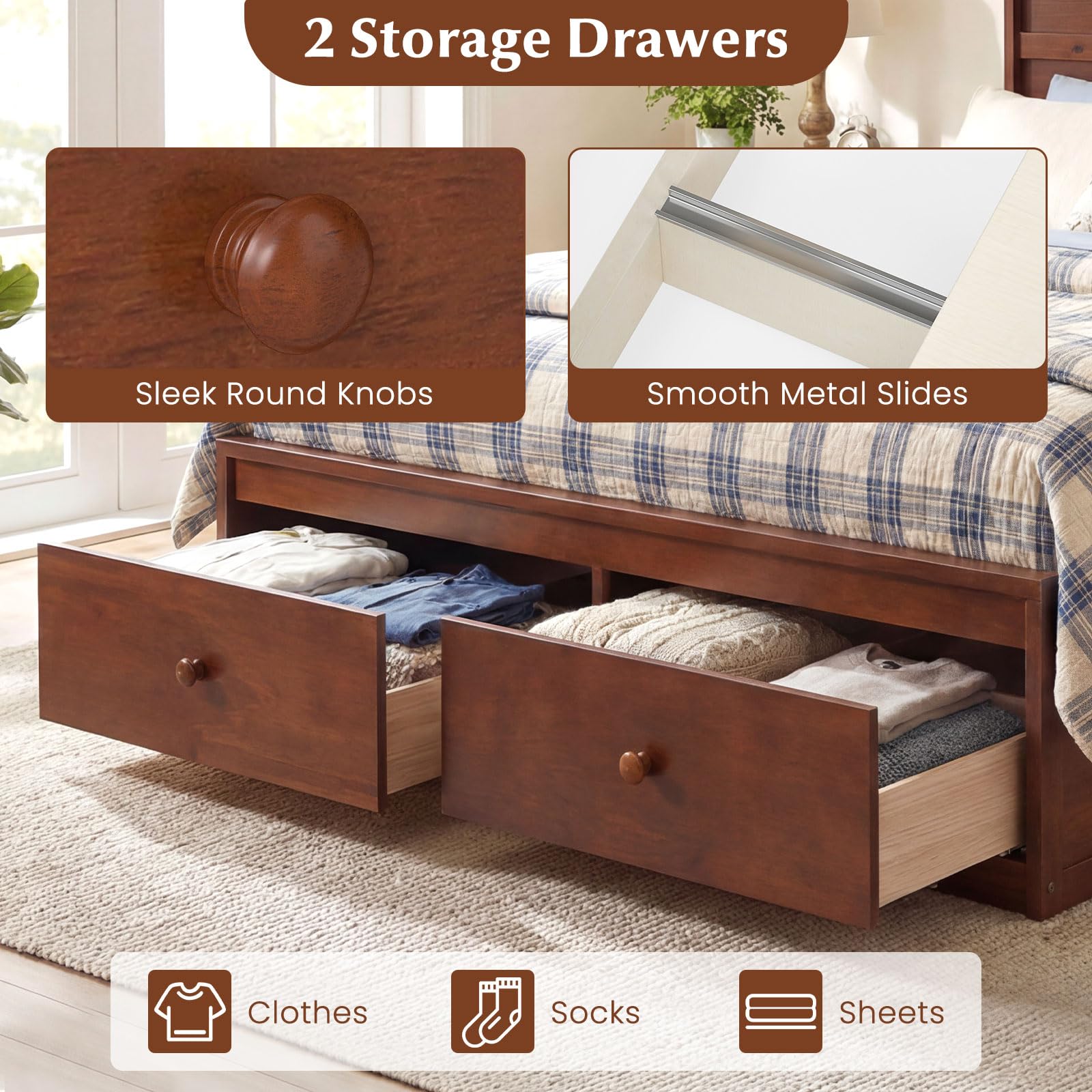 Isla Storage Platform Bed view 3