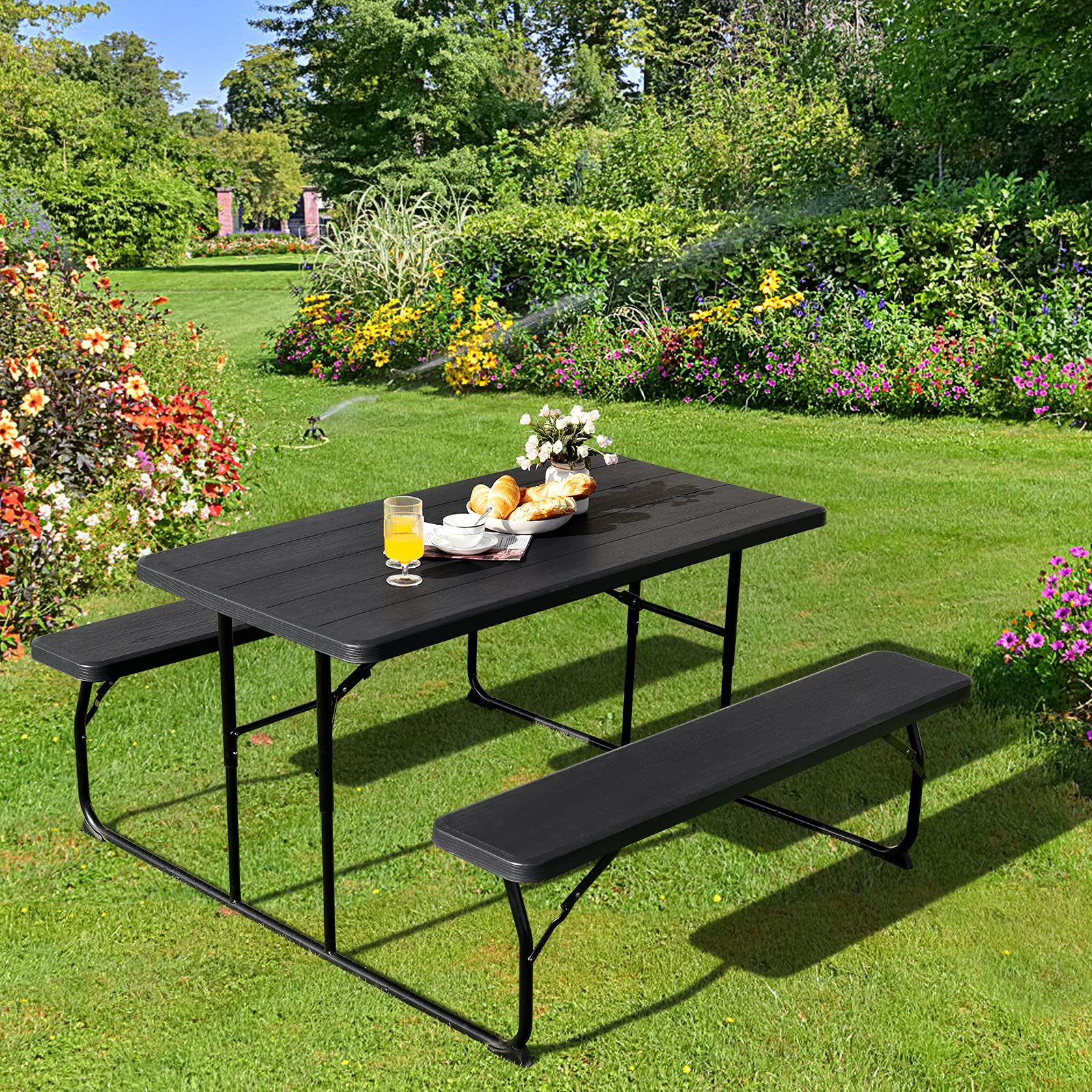 Sierra Folding Patio Dining Set view 2
