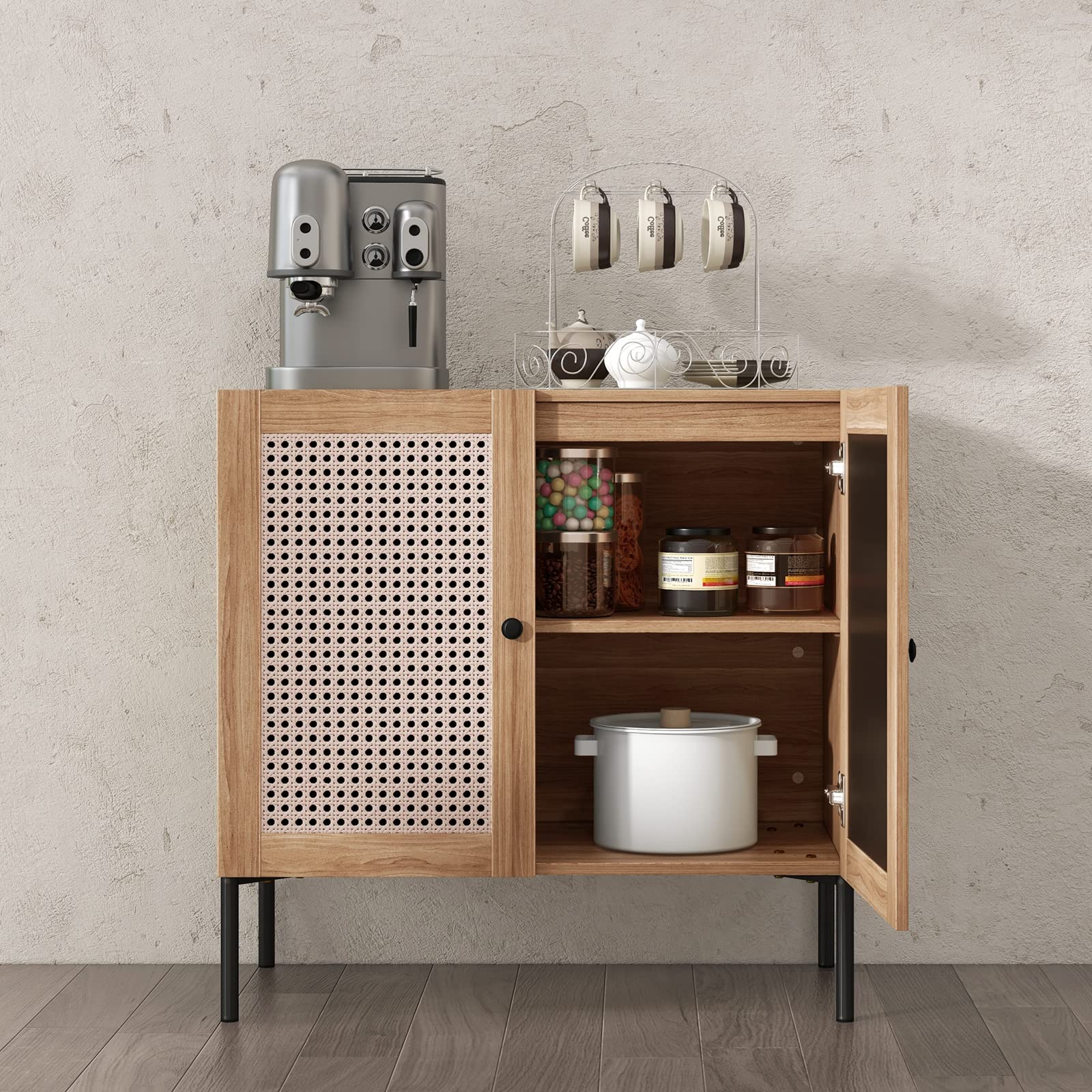 Orson Storage Woven Sideboard Cabinet view 4