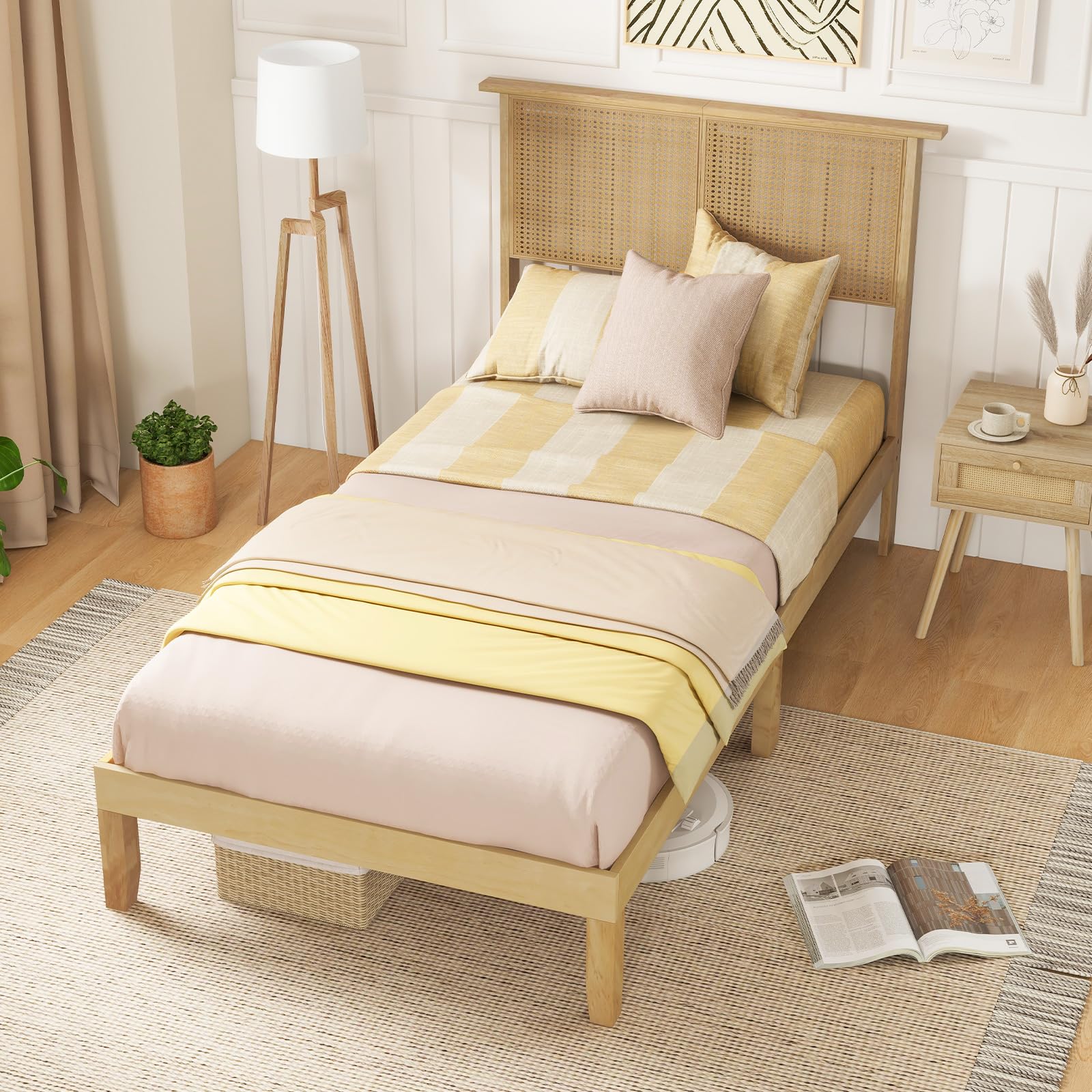 Daphne Woven Platform Bed view 4