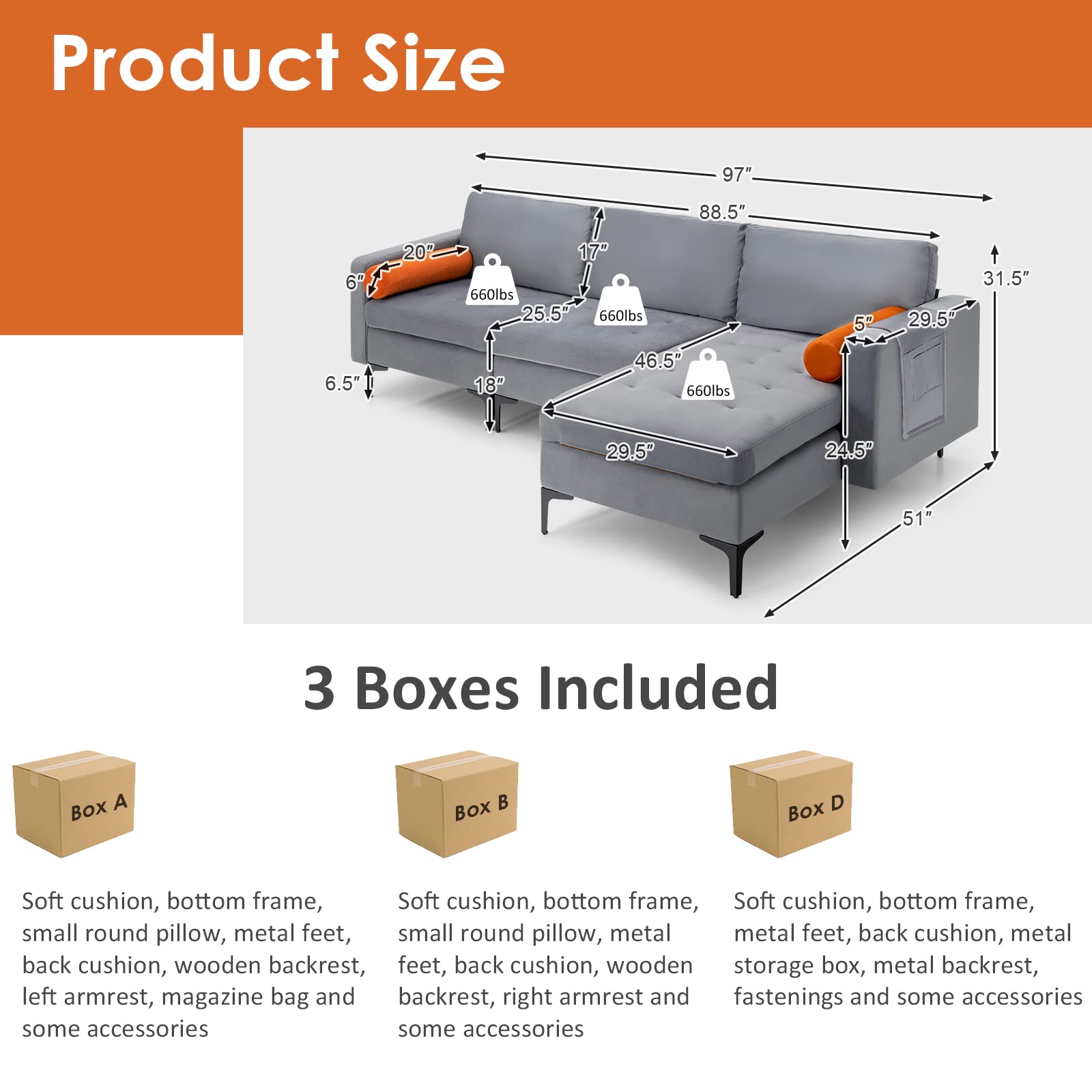 Wren Modular Sleeper Sectional Sofa view 4