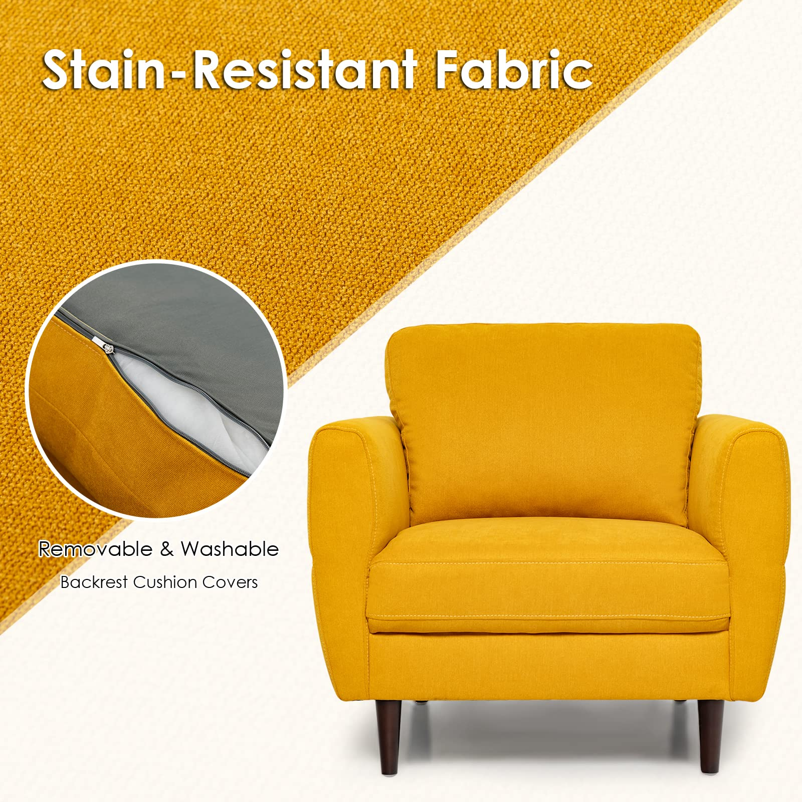 Caspian Upholstered Lounge Chair view 5