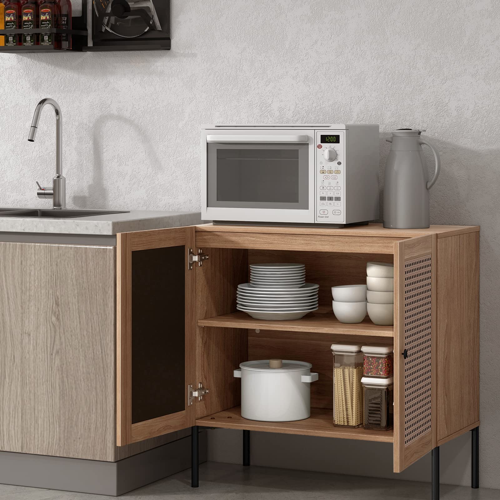 Orson Storage Woven Sideboard Cabinet view 5
