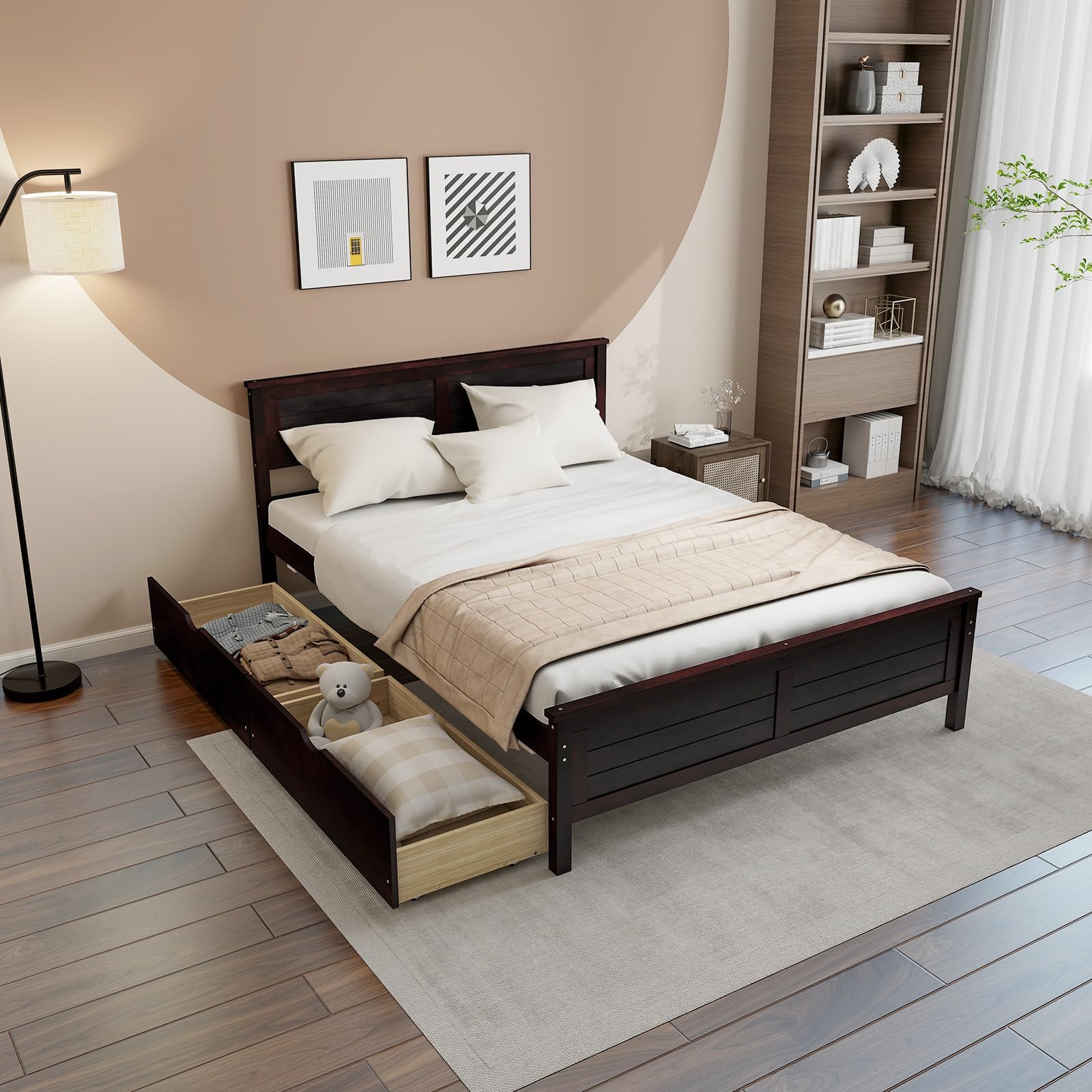 Elowen Storage Platform Bed view 6