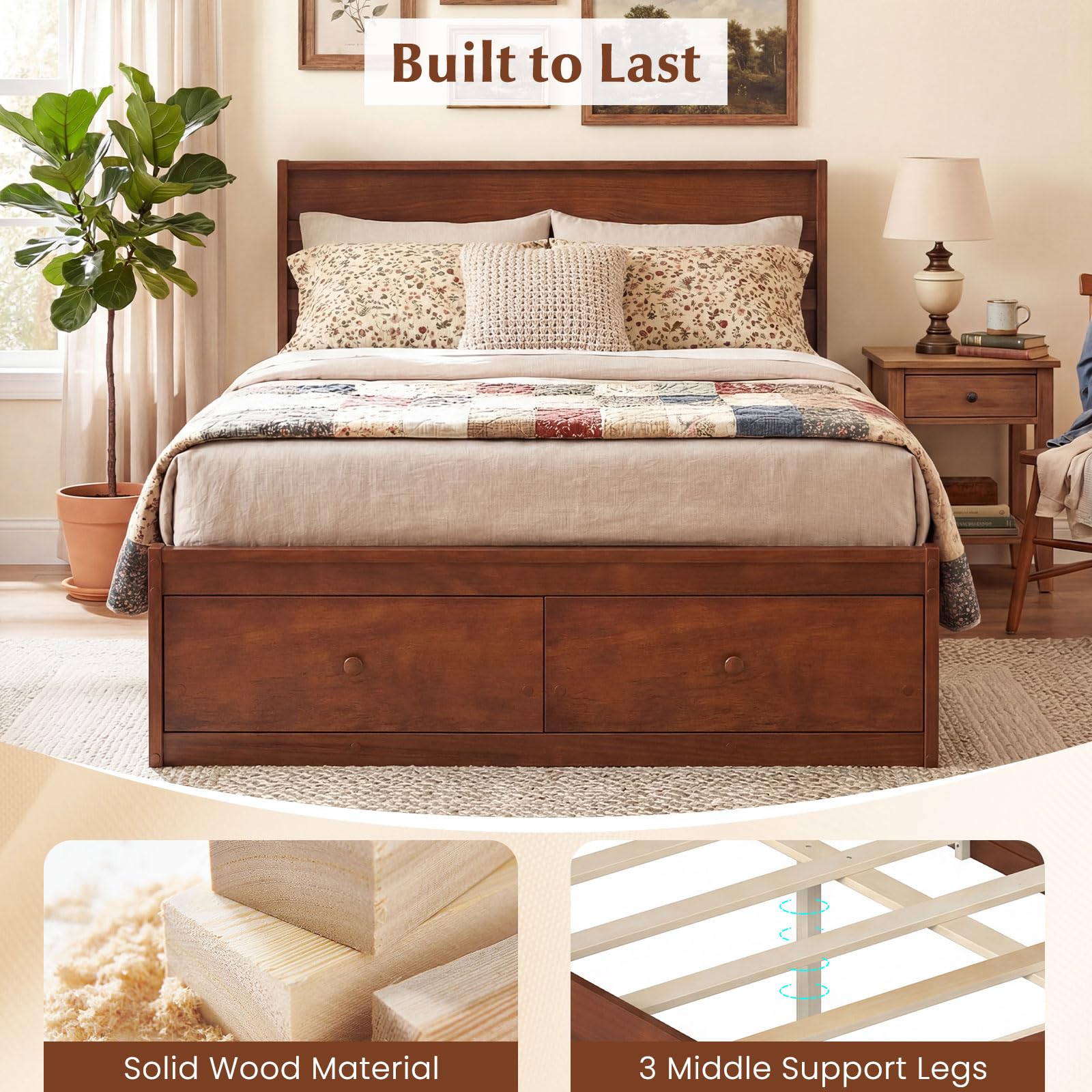 Isla Storage Platform Bed view 6