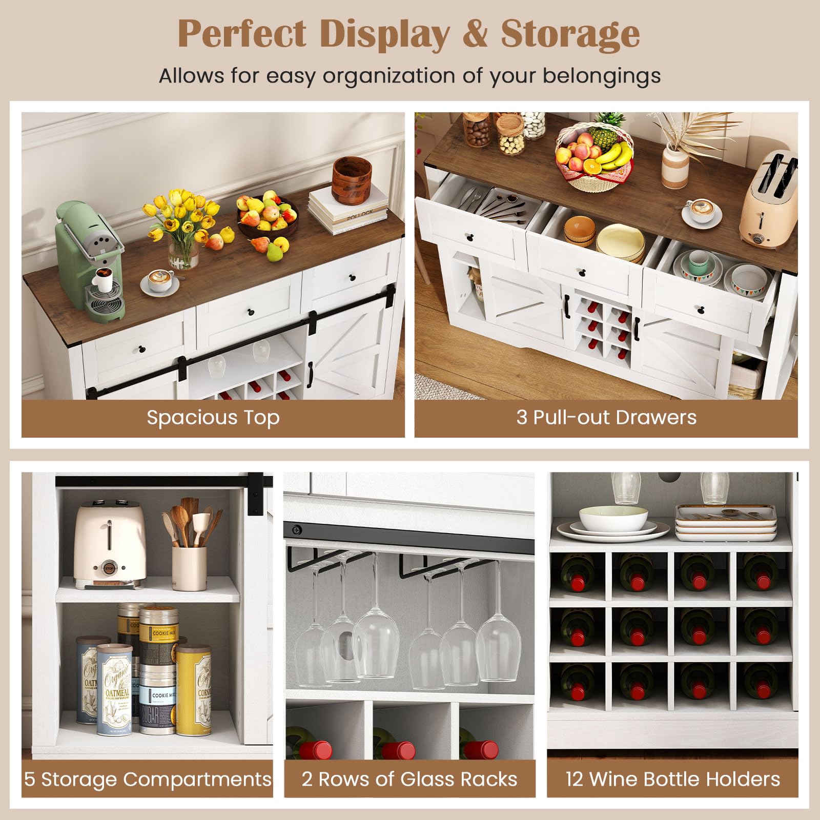 Miller LED Sideboard Cabinet view 6