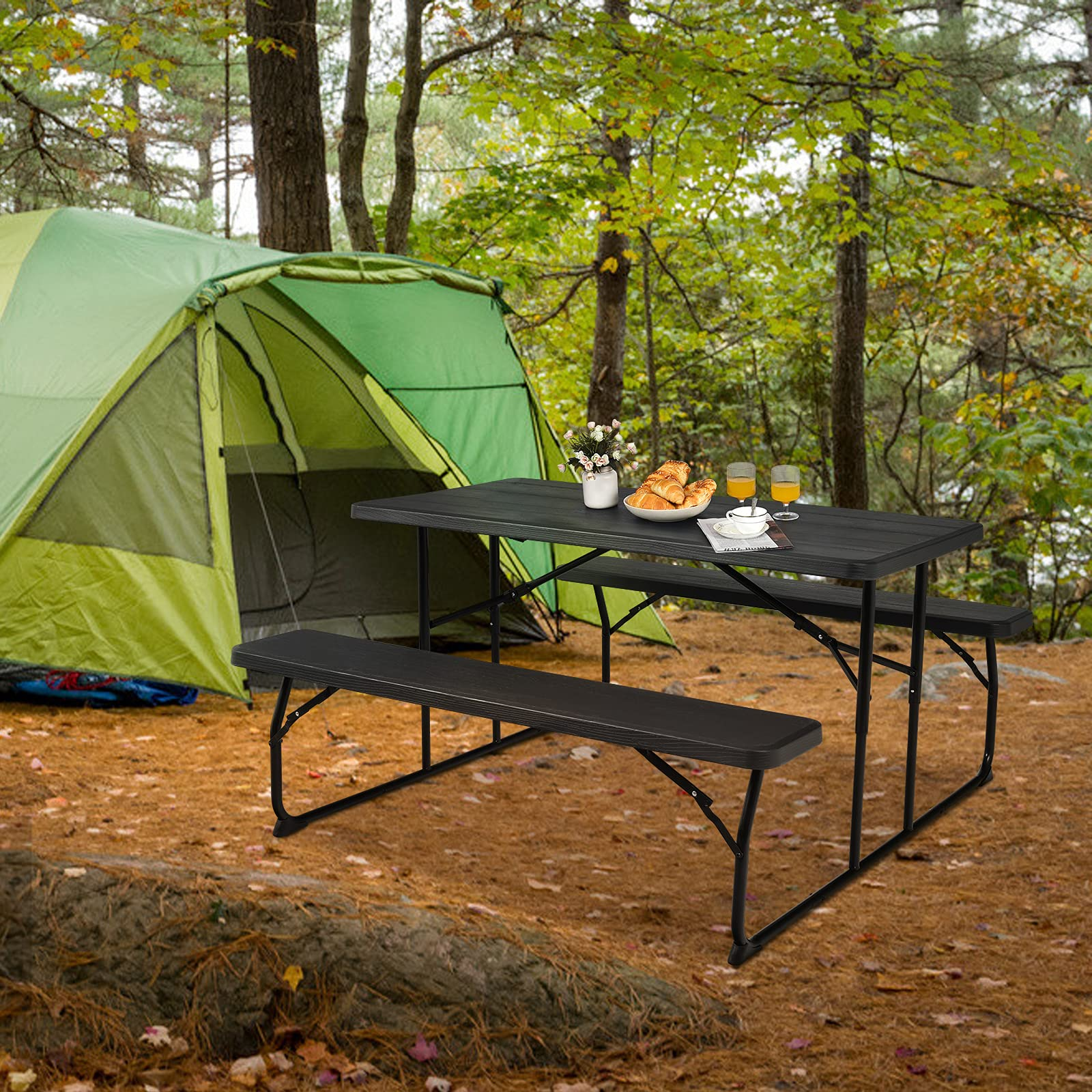 Sierra Folding Patio Dining Set view 6