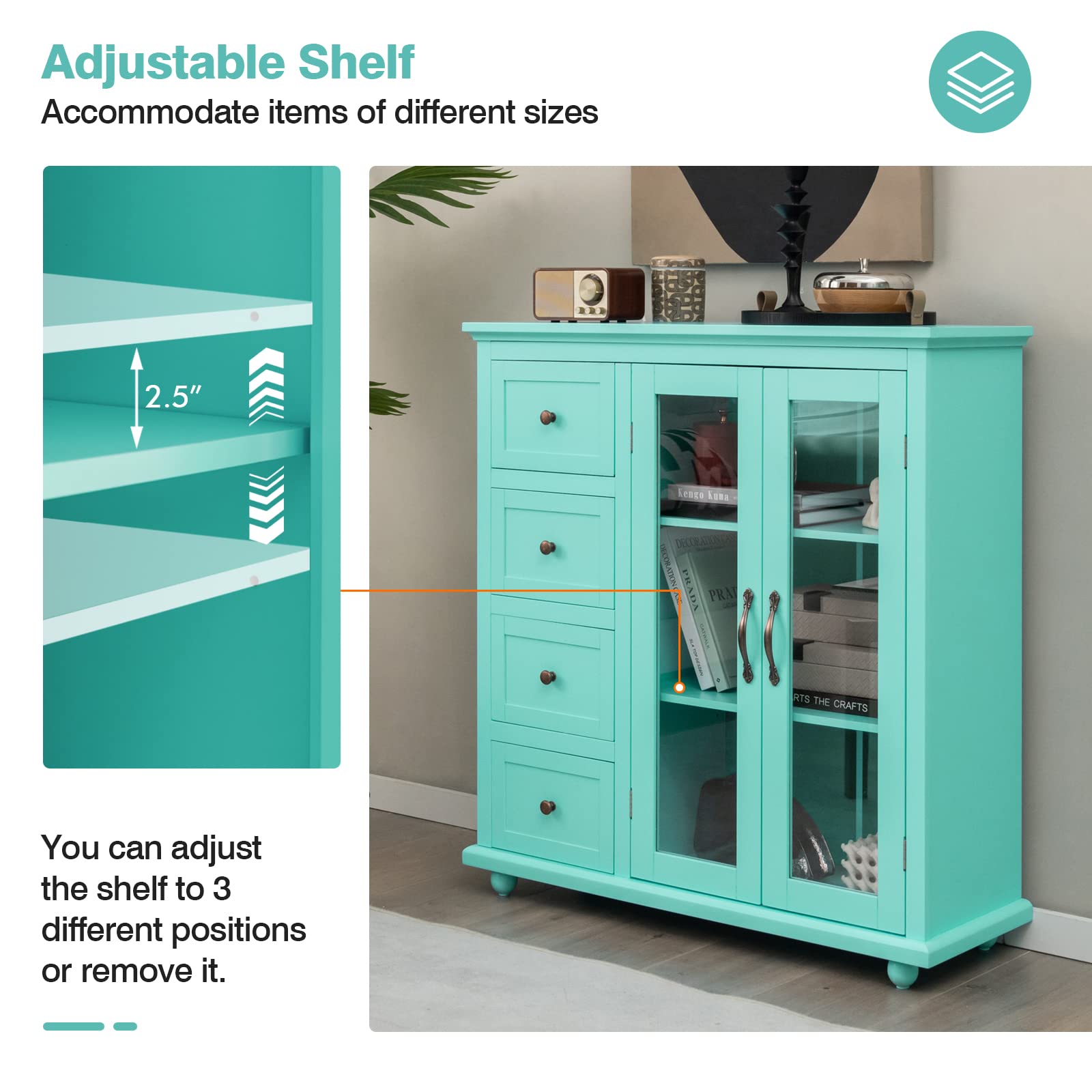 Parker Storage Sideboard Cabinet view 6